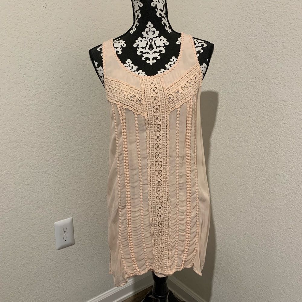 Zara Peach tunic shirt/dress